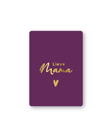 KP® Cadeaukaartjes A7 - Lieve mama (donkerpaars), 25 stuks