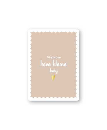 KP® Cadeaukaartjes A7 - Welkom lieve kleine baby, 25 stuks