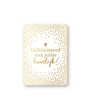 KP® Cadeaukaartjes A7 - Gefeliciteerd met jullie huwelijk, 25 stuks