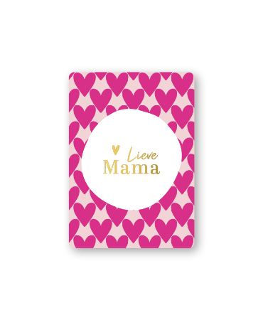 KP® Cadeaukaartjes A7 - Lieve mama (hartjes xl), 25 stuks
