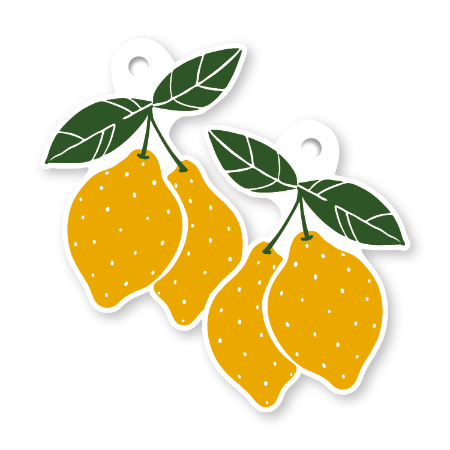 KP® Cadeaulabel - Lemon - 49x69mm