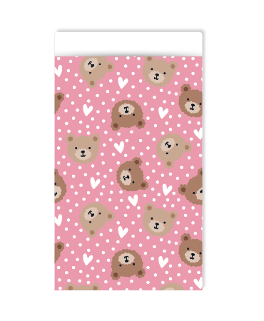 KP® Cadeauzakjes 12x19cm Little Bear (pink) 250st
