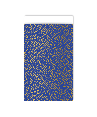 KP® Cadeauzakjes 7x13cm Luxury dots blue 250st
