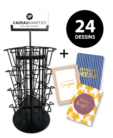 KP® Cadeaukaartjes A7 Voordeelbox Voorjaar incl. display - 24 x 25 stuks