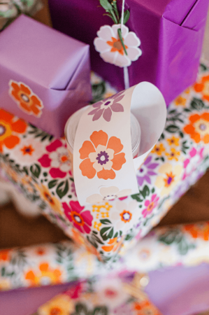 Zomerbloemen 6 soorten stickers - zomerstickers