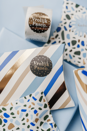 Vrolijk Pasen stickers - 3 soorten