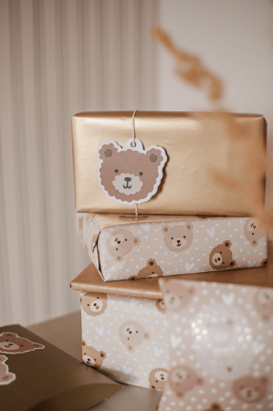 Little Bear (beige) - inpakpapier, cadeaupapier