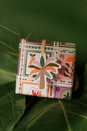 KP® Cadeaulabel - Palm Tree - 65x80mm