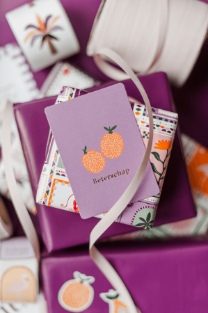 KP® Cadeaukaartjes A7 - Beterschap + oranges, 25 stuks