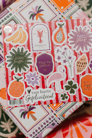 A5 stickervel zomerse stickers - Bohemian Summer