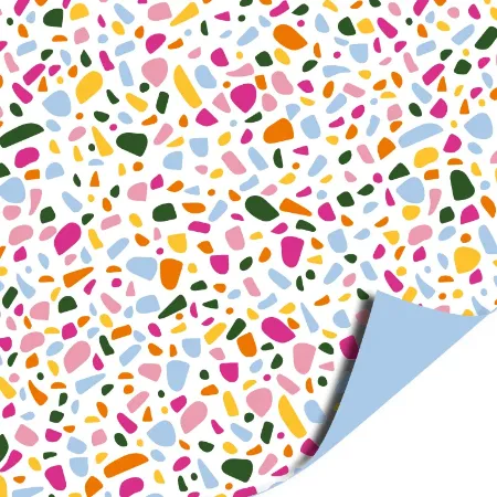 Terrazzo (roze) - inpakpapier, cadeaupapier