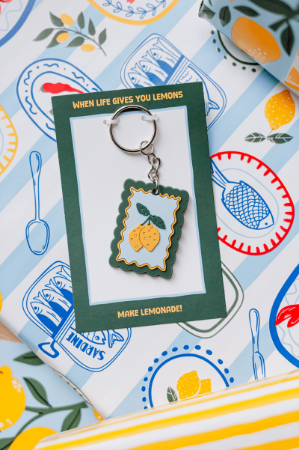 Sleutelhanger vierkant - Lemons