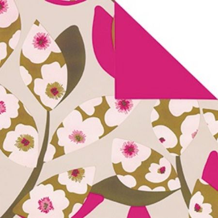 Afbeeldingen van Cadeaupapier Artline Mat 90gr Lille/roze 30cm 200m