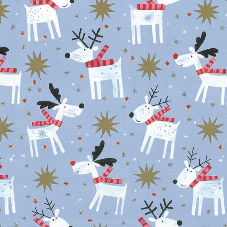 Afbeeldingen van Cadeaupapier Artline Mat 90gr Reni lichtblauw 30cm 200m