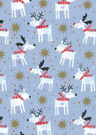 Afbeeldingen van Cadeaupapier Artline Mat 90gr Reni lichtblauw 30cm 200m