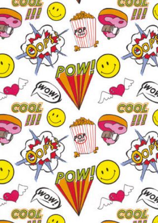 Afbeeldingen van Cadeaupapier Artline Mat 90gr Wow! 30cm 200m