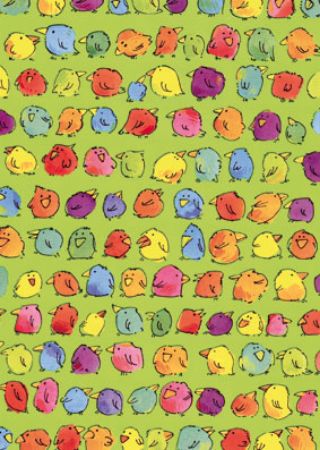 Afbeeldingen van Cadeaupapier Artline Forte 80gr Piepmatz groen 50cm 200m