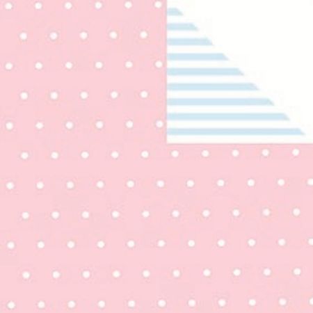 Afbeeldingen van Cadeaupapier Artline Mat 90gr BEBE roze/lichtblauw 50cm 200m