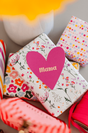 KP® Wenskaarten – Mama (Hartvorm) - 10 stuks