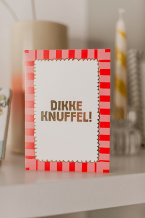 KP® Wenskaarten gevouwen - Dikke knuffel - 5 stuks