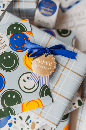 KP® Cadeaulabel - Super Meester - 48x65mm