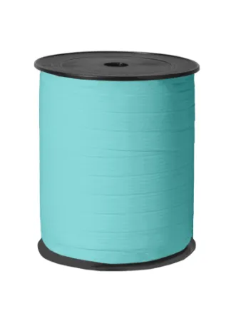Paperlook krullint tweezijdig 10mm 250m, Baby Blauw