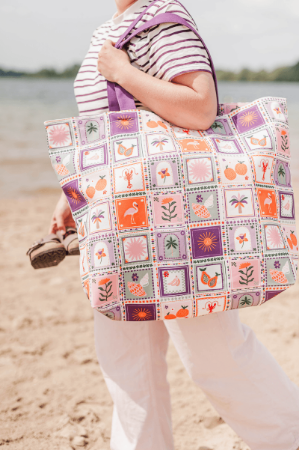 Strandtas met zomerse design - Bohemian Summer 65x18x49cm