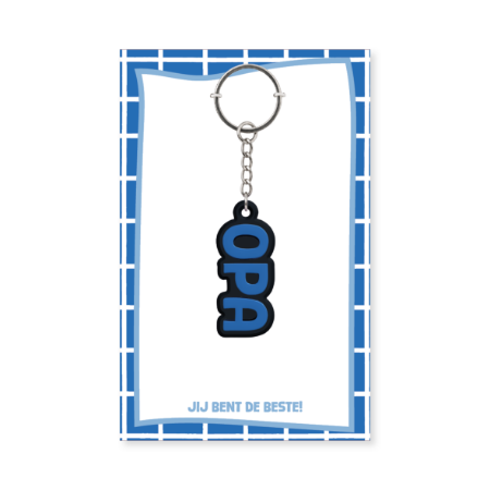 Lieve sleutelhanger voor opa - 3D en stevig PVC