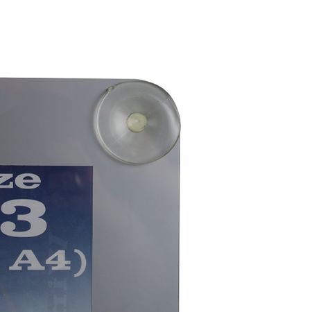Afbeeldingen van Raamkaarthouder PVC grijs kader A3