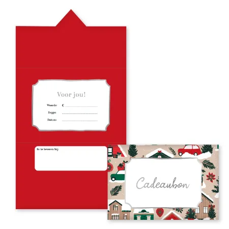 KP® Cadeaubon - Winter houses - 25 stuks