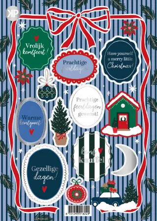 KP® A5 stickervel - Christmas wonderland - 25 vellen