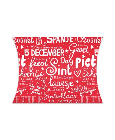 KP® Gondeldoosjes - Letter pret (rood/wit) - 25 stuks