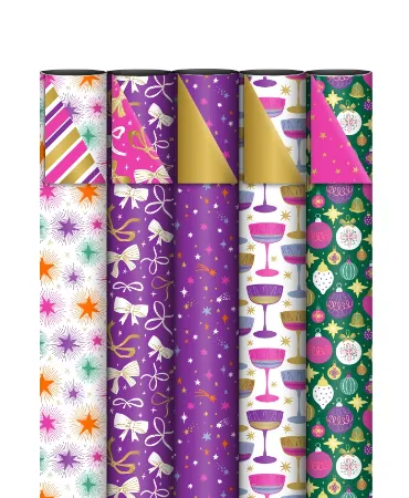 Consumentenrollen box - KP® Shiny Christmas - 70cm x 2m 50rol