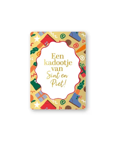 KP® Cadeaukaartjes A7 - Een kadootje van Sint en Piet, 25 stuks