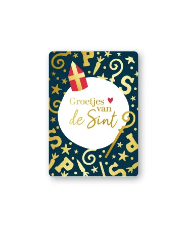 KP® Cadeaukaartjes A7 - Groetjes van de Sint, 25 stuks