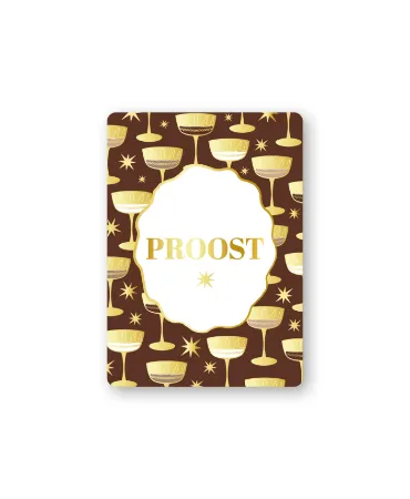 KP® Cadeaukaartjes A7 - Proost (raise your glass), 25 stuks