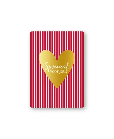 KP® Cadeaukaartjes A7 - Speciaal voor jou (hart/stripes), 25 stuks