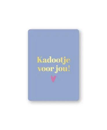 KP® Cadeaukaartjes A7 - Kadootje voor jou (blauw), 25 stuks