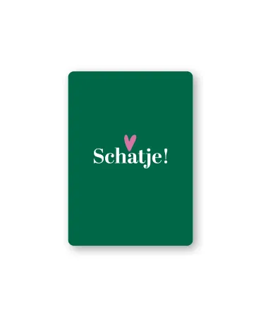 KP® Cadeaukaartjes A7 - Schatje (groen), 25 stuks