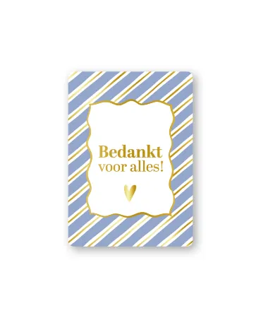KP® Cadeaukaartjes A7 - Bedankt voor alles, 25 stuks