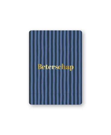 KP® Cadeaukaartjes A7 - Beterschap (soft stripe blauw), 25 stuks