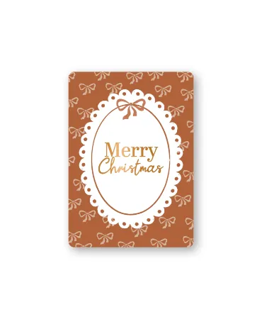 KP® Cadeaukaartjes A7 - Merry Christmas (copper), 25 stuks
