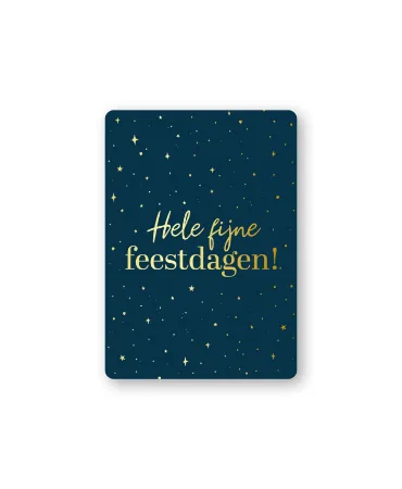 KP® Cadeaukaartjes A7 - Hele fijne feestdagen (donkerblauw), 25 stuks