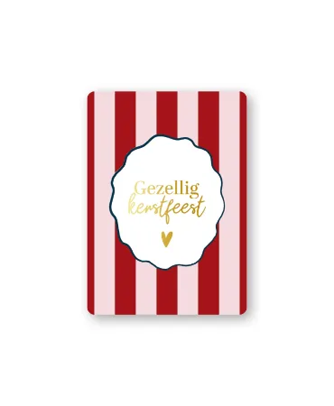 KP® Cadeaukaartjes A7 - Gezellig kerstfeest, 25 stuks