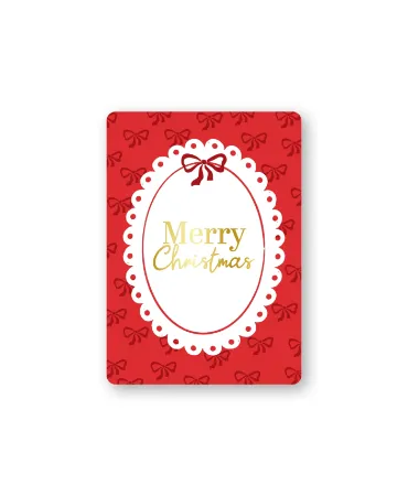KP® Cadeaukaartjes A7 - Merry Christmas (rood), 25 stuks