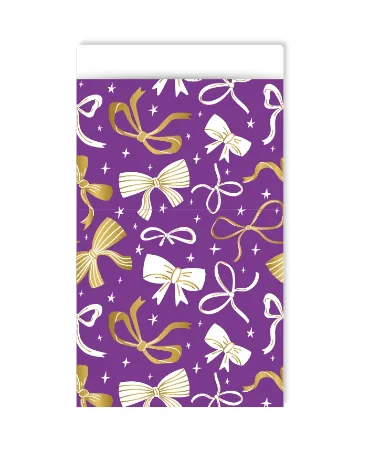 KP® Cadeauzakjes 12x19cm Bows purple 250st