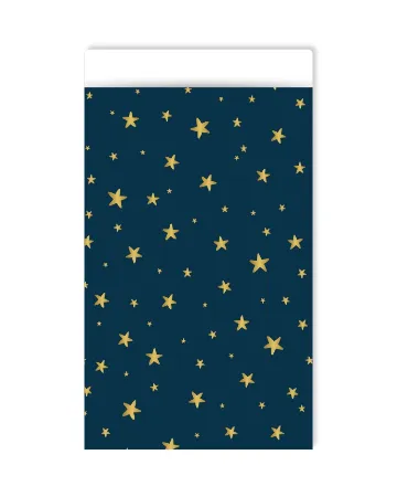 KP® Cadeauzakjes 12x19cm Little stars darkblue 250st