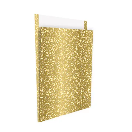 KP® Cadeauzakjes 27x34cm Luxury dots gold/white 250st