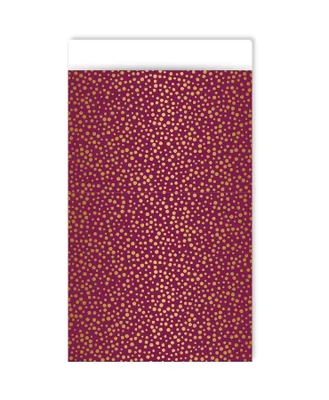 KP® Cadeauzakjes 12x19cm Luxury dots purple 250st