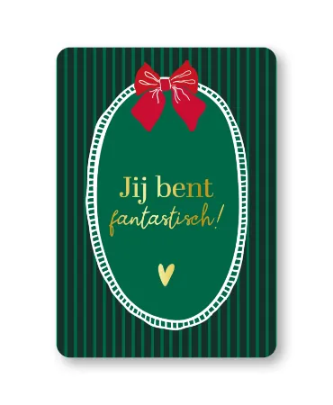 KP® Wenskaarten A6 - Jij bent fantastisch (groen) - 10 stuks